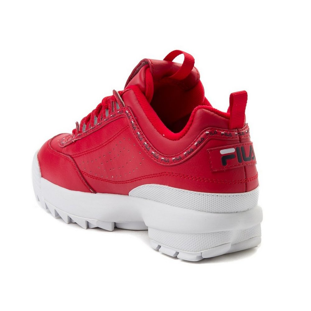 Fila Disruptor 2 Premium Red Sneakers 7 - Picture 3 of 11
